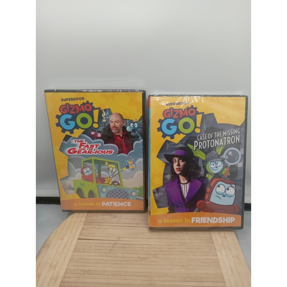 Superbook Gizmo Go! DVD Lot (2) – New Sealed‎ – Lessons in Patience & Friendship
